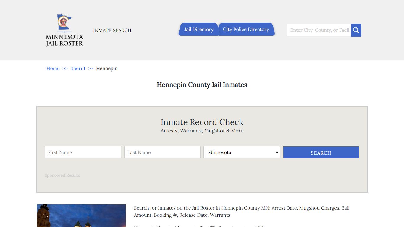 Hennepin County Jail Inmates | Jail Roster Search